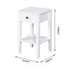 Wooden Nightstand with a Drawer,Storage End Table for Bedroom,Bathroom,Livingroom