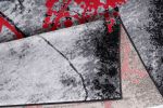 Jersey Area Rugs, Carpets For Livingroom, 7x10 Area Rugs ,2032 Black-Red