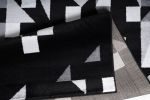 Jersey Area Rugs, Carpets For Livingroom, 7x10 Area Rugs ,3985 Black-Grey