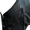 Fleece Rug Double Layers with Surcingles 53.1" Black