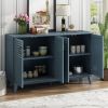 Sideboard with 4 Door Large Storage Buffet with Adjustable Shelves and Metal Handles for Kitchen,Living Room,Dining Room