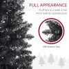 Tall Pre-Lit Slim Noble Fir Artificial Christmas Tree with Warm White LED Lights and Branch Tips, for Christmas Decoration